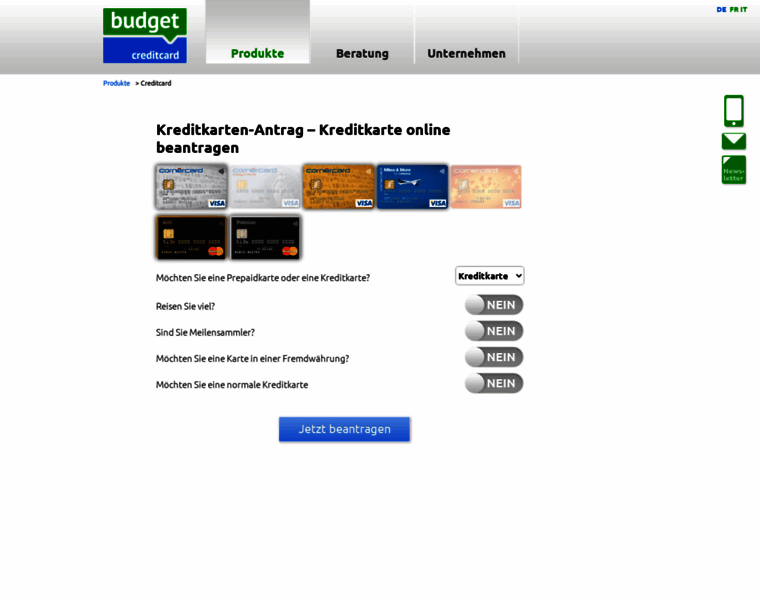 Budgetcreditcard.ch thumbnail