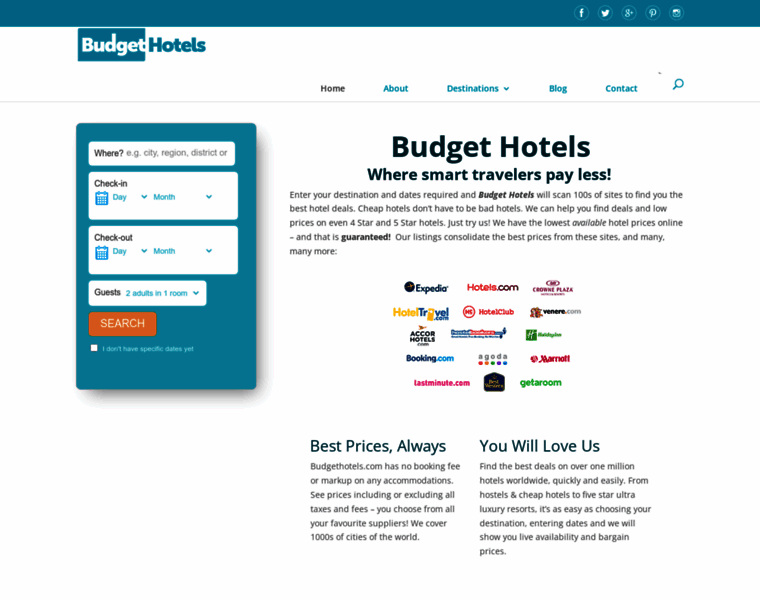 Budgethotels.com thumbnail