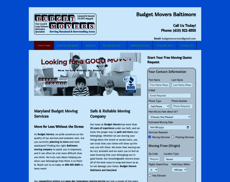 Budgetmoversinc.com thumbnail