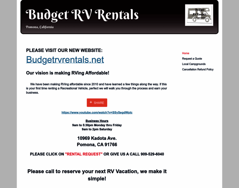 Budgetrvrentals.org thumbnail