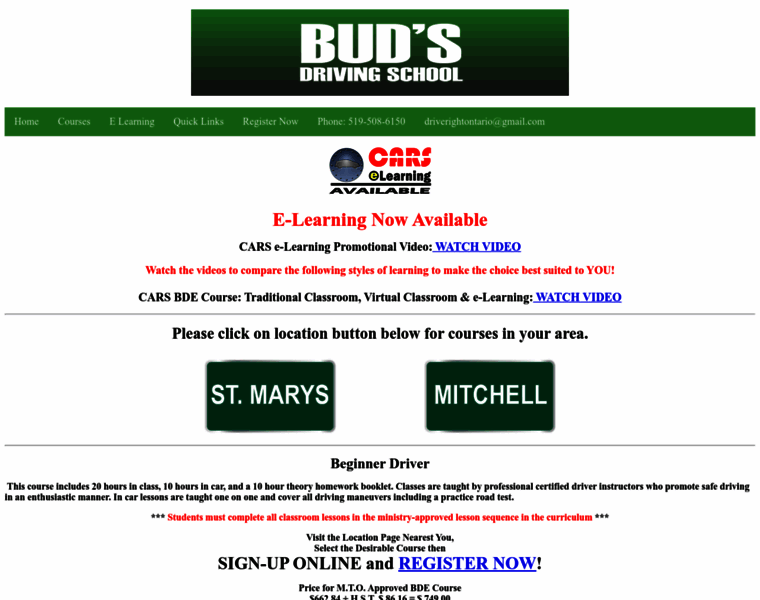 Budsdrivingschool.ca thumbnail