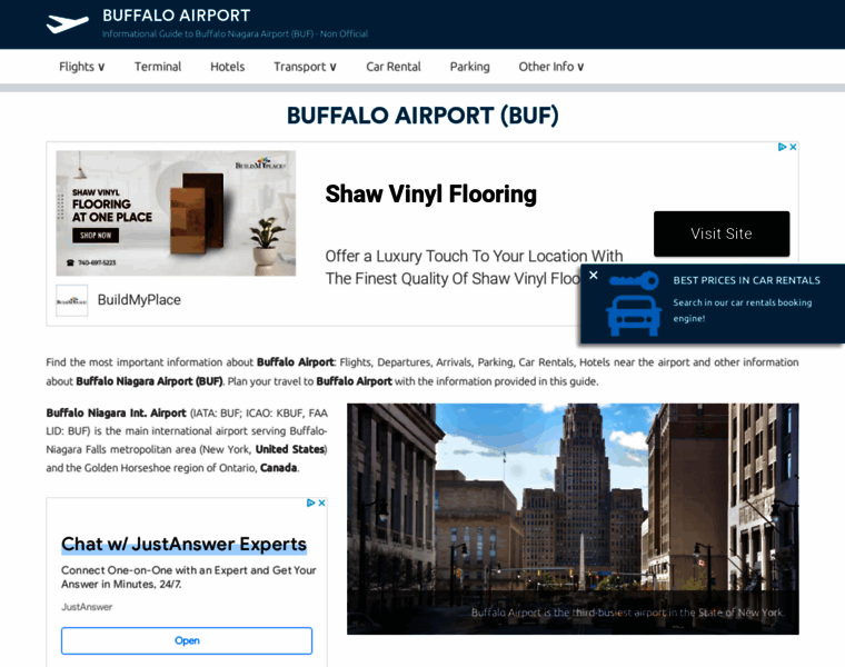 Buffalo-airport.com thumbnail