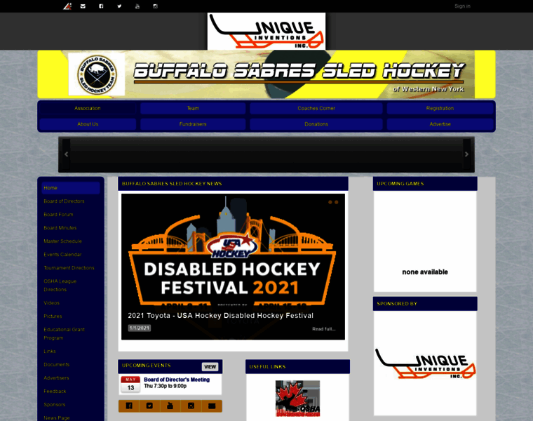 Buffalosabressledhockey.org thumbnail