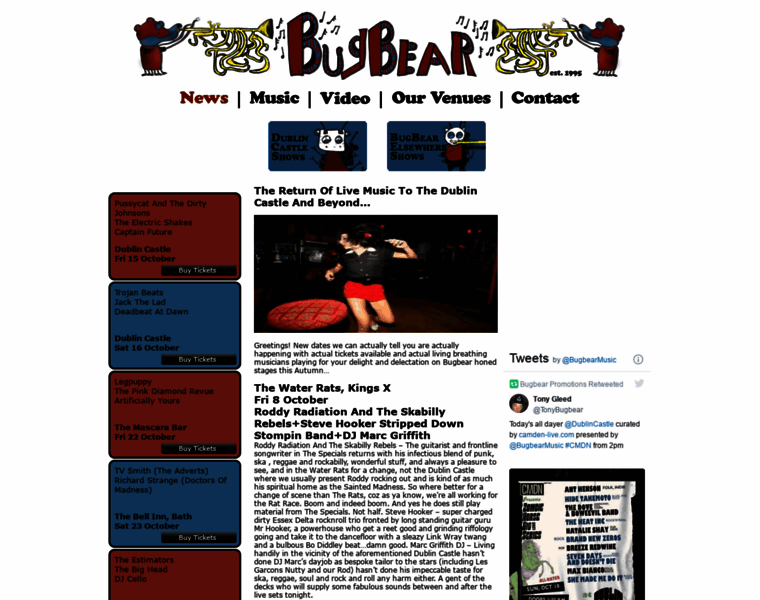Bugbearbookings.com thumbnail