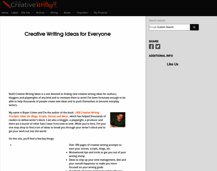 Build-creative-writing-ideas.com thumbnail