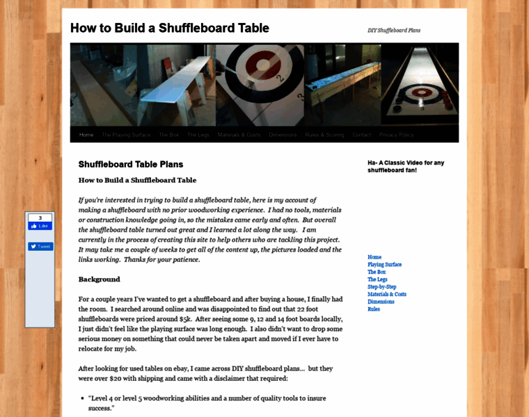 Buildashuffleboard.com thumbnail