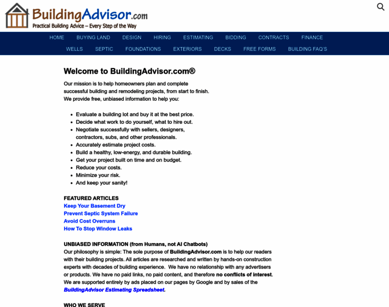 Buildingadvisor.com thumbnail