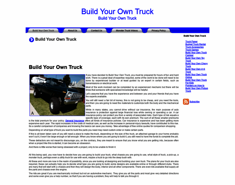 Buildyourowntruck.org thumbnail