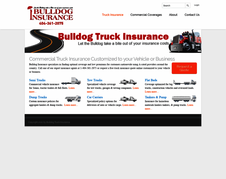 Bulldogtruckinsurance.com thumbnail