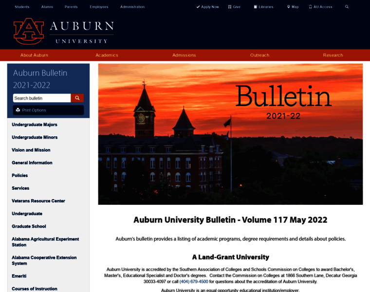 Bulletin.auburn.edu thumbnail