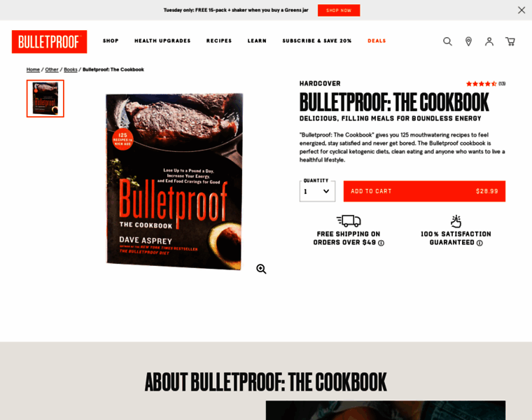 Bulletproofcookbook.com thumbnail