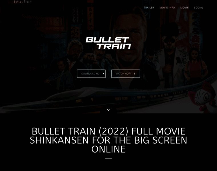 Bullettrainemovie.com thumbnail