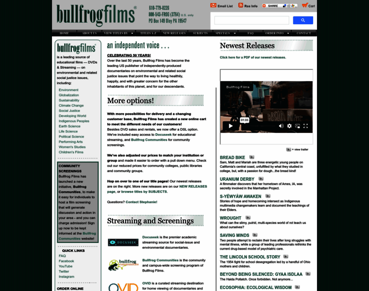 Bullfrogfilms.com thumbnail