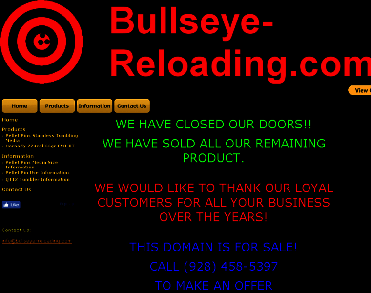 Bullseye-reloading.com thumbnail