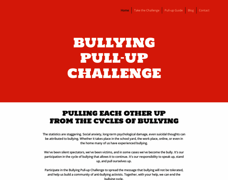 Bullyingpullupchallenge.com thumbnail