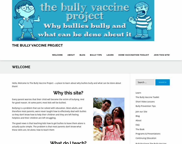 Bullyvaccineproject.com thumbnail