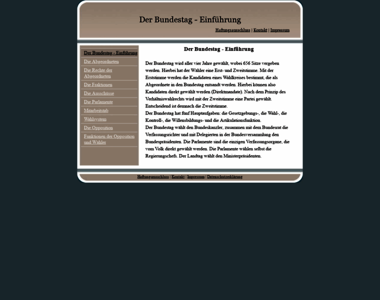 Bundestaginfos.de thumbnail