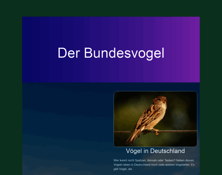 Bundesvogel.de thumbnail