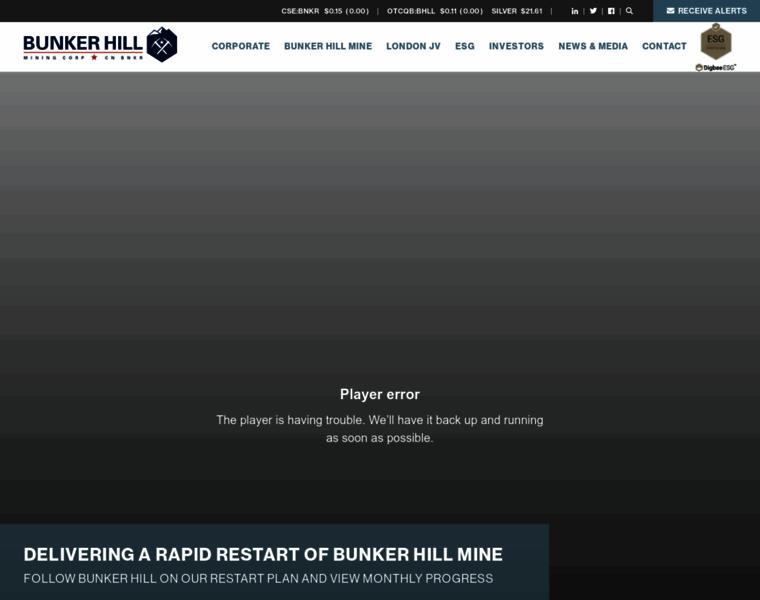 Bunkerhillmining.com thumbnail