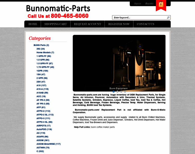 Bunnomatic-parts.com thumbnail
