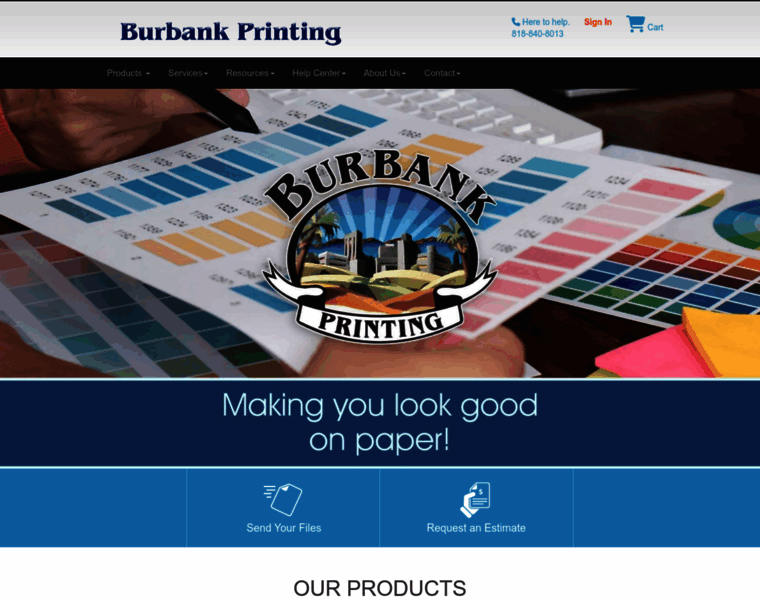 Burbankprint.com thumbnail