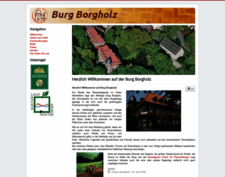 Burg-borgholz.de thumbnail