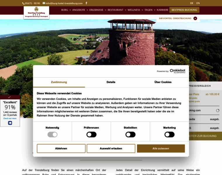 Burg-hotel-trendelburg.com thumbnail