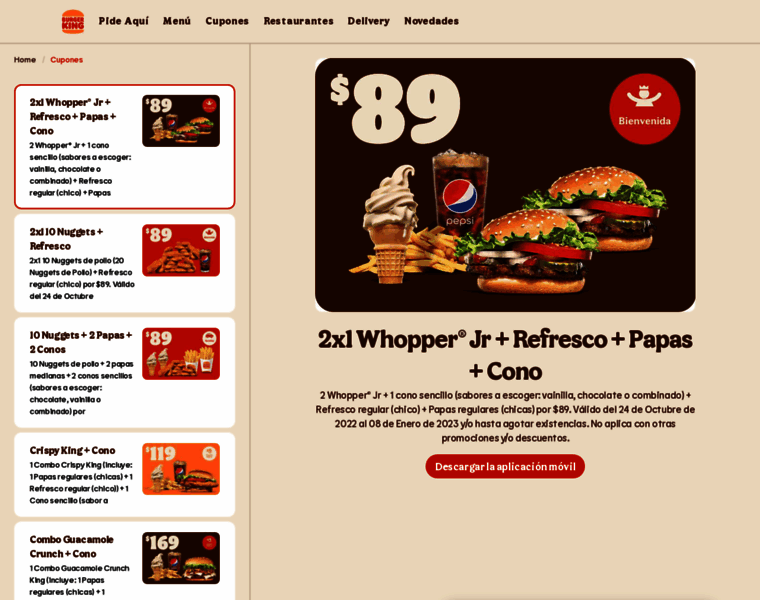 Burgerkingcupones.com.mx thumbnail