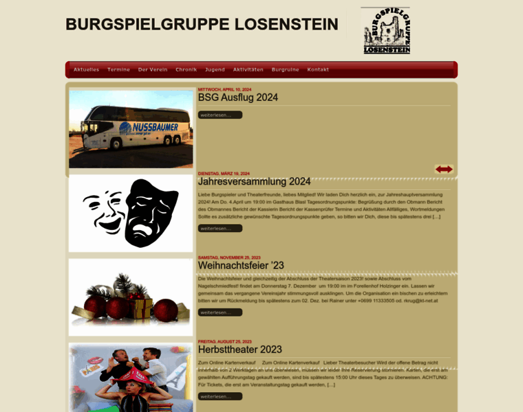 Burgspielgruppe-losenstein.at thumbnail
