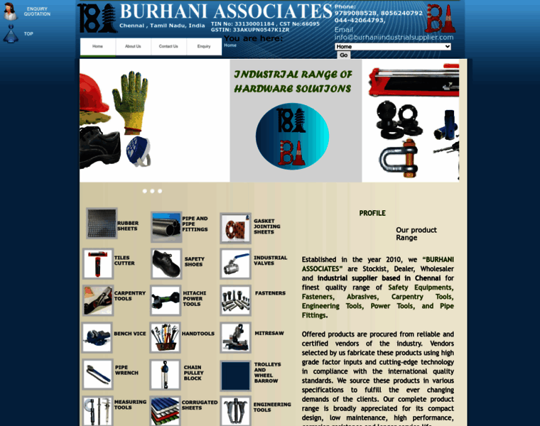 Burhaniindustrialsupplier.com thumbnail