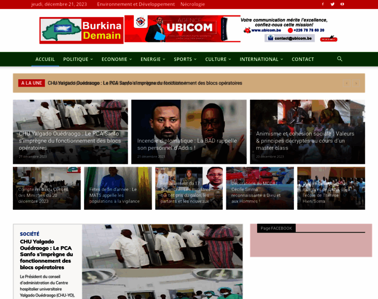 Burkinademain.com thumbnail