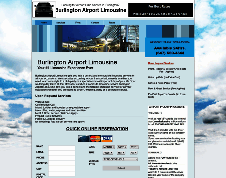 Burlingtonairportlimousine.ca thumbnail