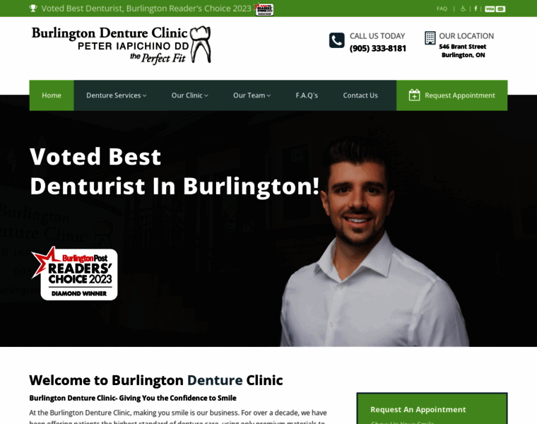 Burlingtondentureclinic.com thumbnail