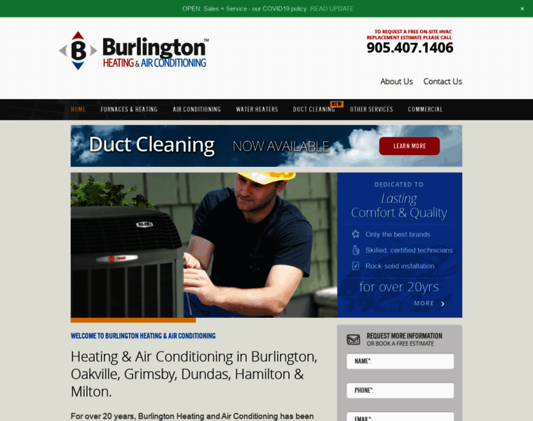 Burlingtonheating.ca thumbnail