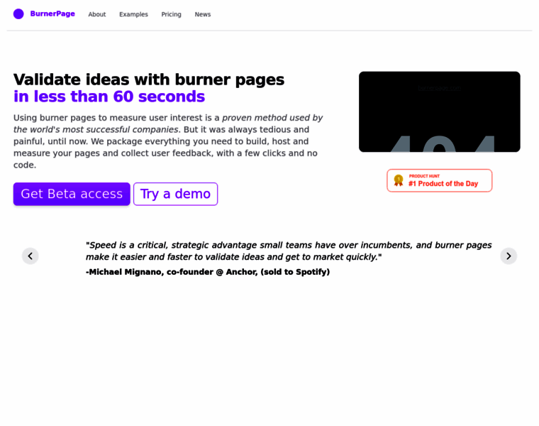 Burnerpage.com thumbnail
