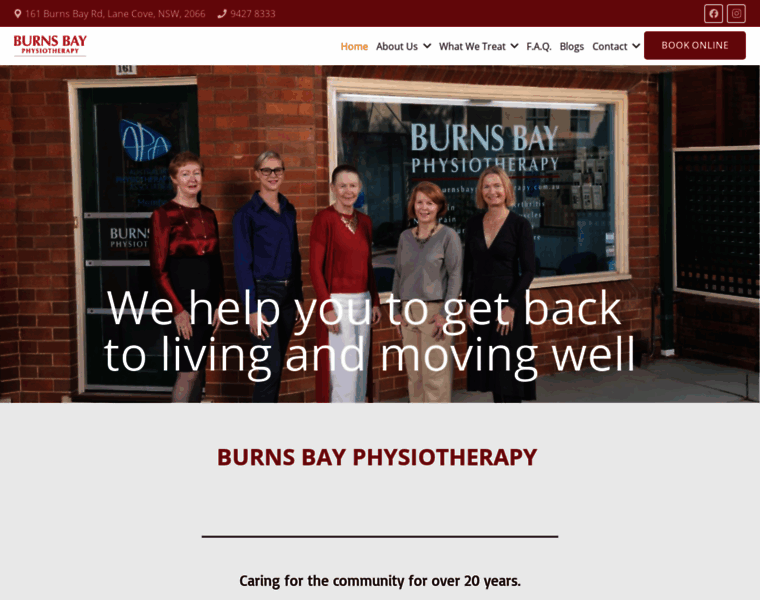 Burnsbayphysiotherapy.com.au thumbnail