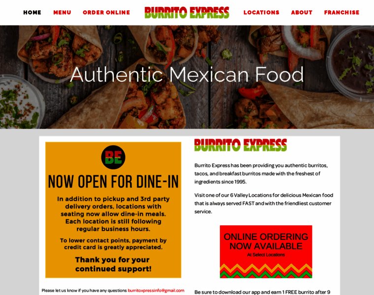 Burritoexpressrestauranttempe.com thumbnail