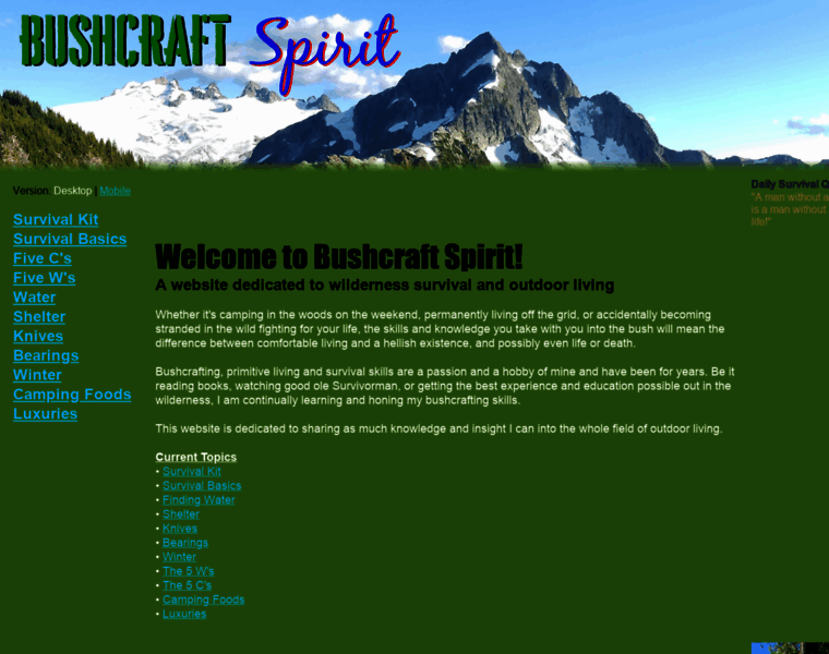 Bushcraftspirit.com thumbnail