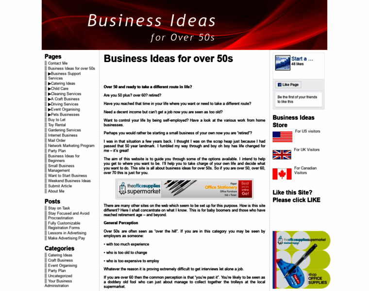 Business-ideas-for-over50s.com thumbnail