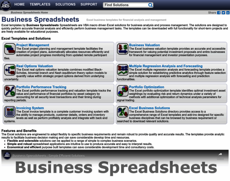Business-spreadsheets.com thumbnail