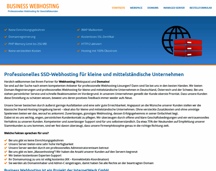 Business-webhosting.de thumbnail