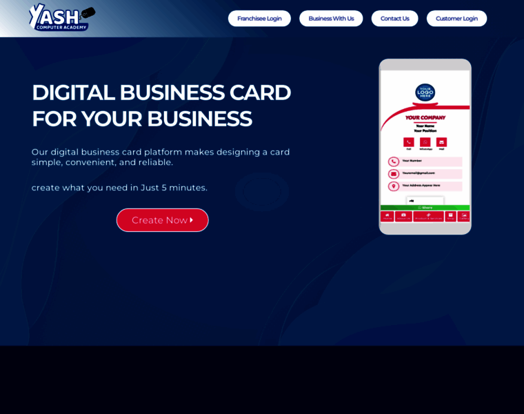 Businesscard.yashcomputech.com thumbnail