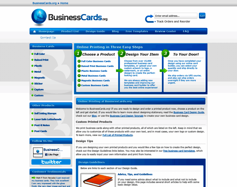 Businesscards.org thumbnail