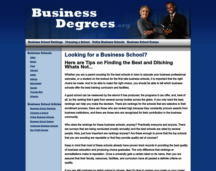 Businessdegrees.org thumbnail