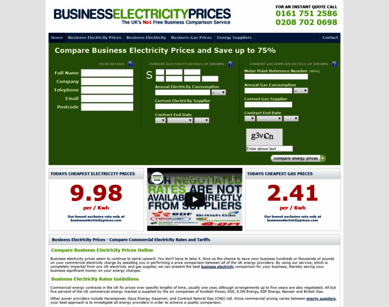 Businesselectricityprices.com thumbnail