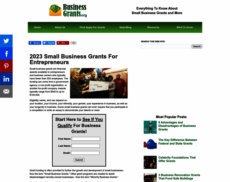 Businessgrants.org thumbnail