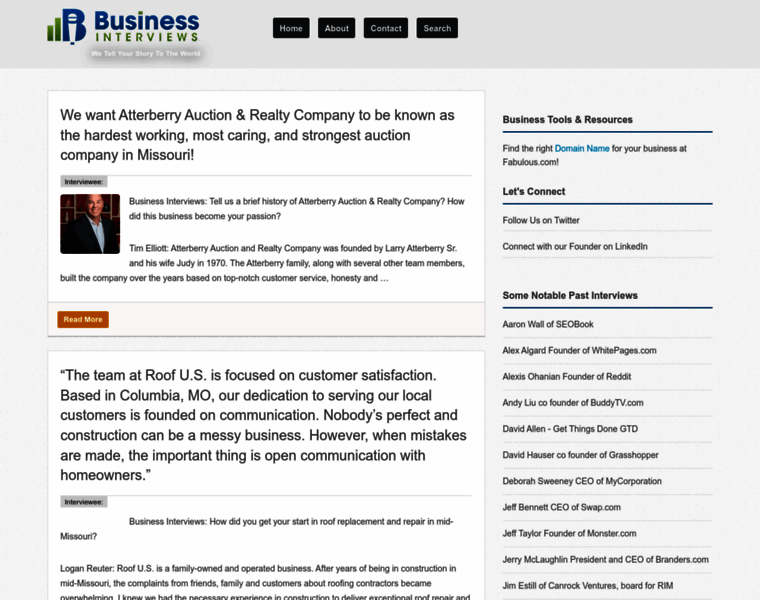 Businessinterviews.com thumbnail