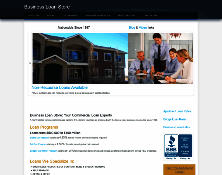 Businessloanstore.com thumbnail