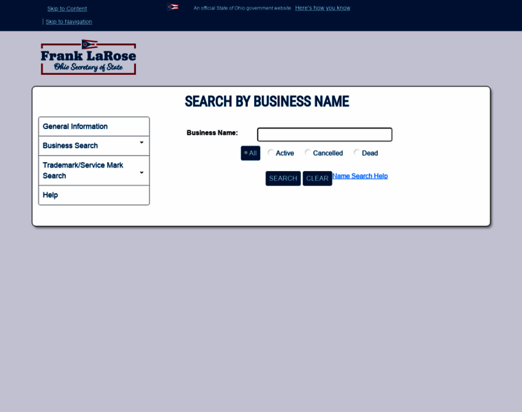 Businesssearch.ohiosos.gov thumbnail
