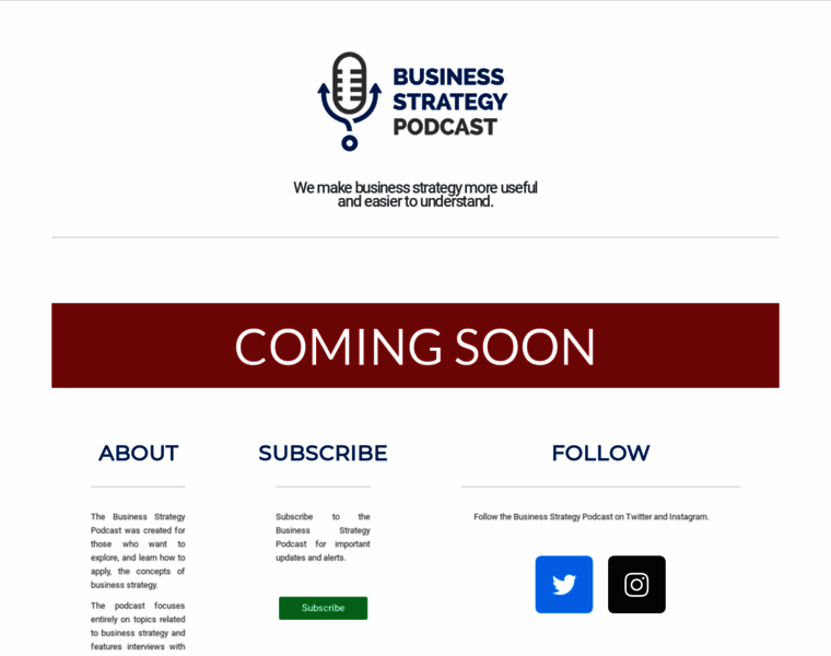 Businessstrategypodcast.com thumbnail